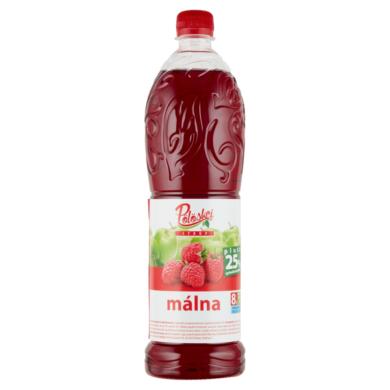 Pölöskei málna ízű szörp cukorral és édesítőszerrel