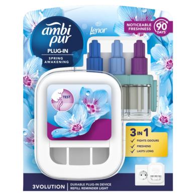 Ambi Pur 3Volution Spring Awakening elektromos légfrissítő kezdőcsomag, 20ml