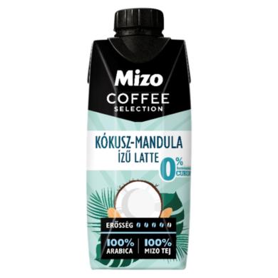 Mizo Coffee Selection Kókusz-Mandula ízű Latte UHT zsírszegény kávés tej édesítőszerekkel