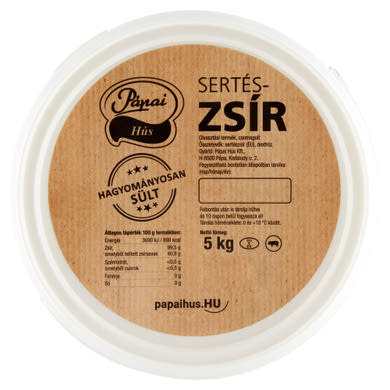 Pápai Hús sertészsír