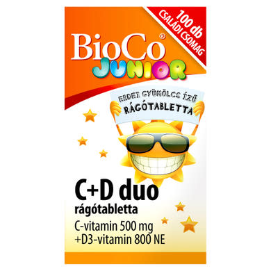 BioCo Junior C+D duo rágótabletta