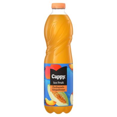 Cappy Ice Fruit Peach-Melon szénsavmentes alma-őszibarack-sárgadinnye ital citromfű ízzel