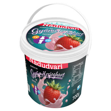 Nádudvari élőflórás zsírszegény epres gyümölcsjoghurt