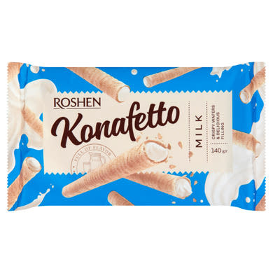 Roshen Konafetto tejkrémmel töltött ostyarúd
