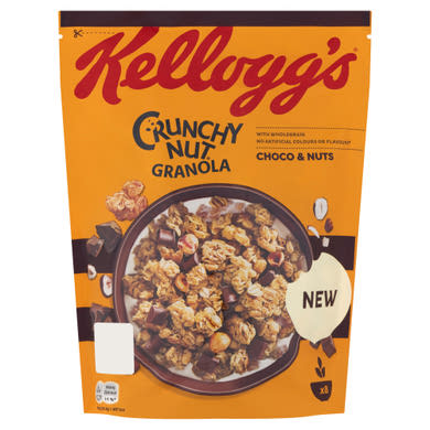 Kellogg's Crunchy Nut Granola ropogós müzlidarabok csokoládéval és mogyoróval