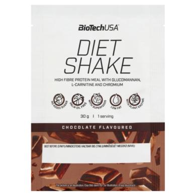 BioTechUSA Diet Shake csokoládé ízű tejsavófehérje italpor édesítőszerrel