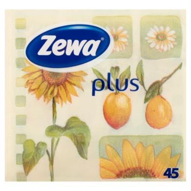 Zewa Plus napraforgó mintás szalvéta 1 rétegű 45 db