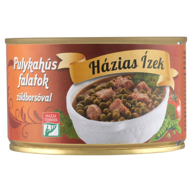 Házias Ízek pulykahús falatok zöldborsóval