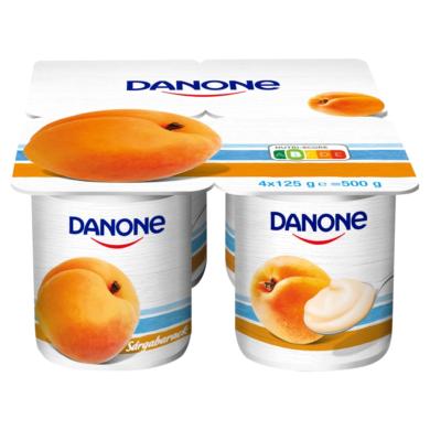 Danone Könnyű és Finom sárgabarackízű, élőflórás, zsírszegény joghurt 4 x