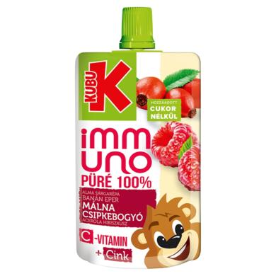 Kubu Immuno alma-banán-eper-sárgarépa gyümölcs- és zöldségpüré -