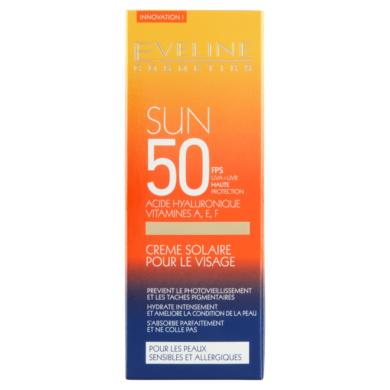 Eveline Cosmetics Sun Care Expert napvédő arckrém SPF 50