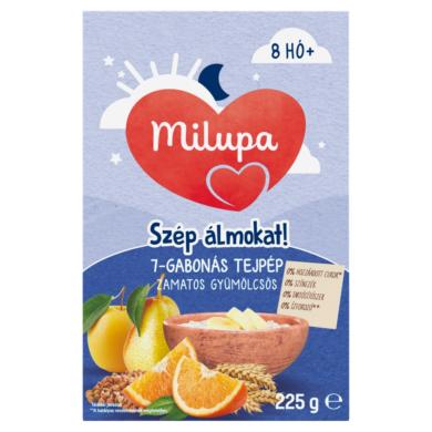 Milupa Szép álmokat! zamatos gyümölcsös 7-gabonás tejpép 8 hónapos kortól
