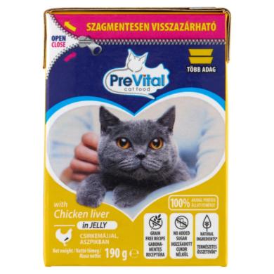 PreVital tetra nedves macskaeledel adult csirke& máj zselé