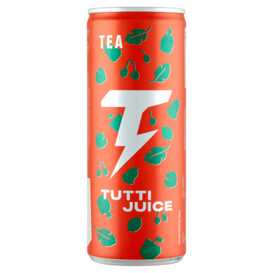 Tutti Juice Tea citrom, lime és tutti-frutti ízű üdítőital cukorral és édesítőszerekkel