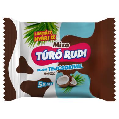 Mizo Túró Rudi kókuszos túródesszert tejcsokoládé bevonattal 5 x  (150 g)