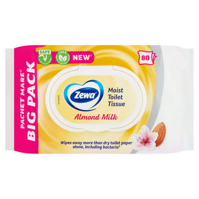 Zewa Almond Milk Bigpack nedves toalettpapír 80 db