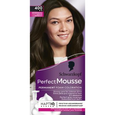 Schwarzkopf Perfect Mousse hajfesték 400 jeges espresso