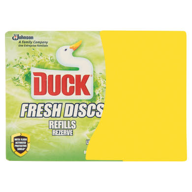 Duck Fresh Discs Lime WC-öblítő korong utántöltő 2 x 36 ml