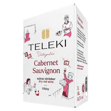 Teleki Cabernet Sauvignon száraz vörösbor 14%