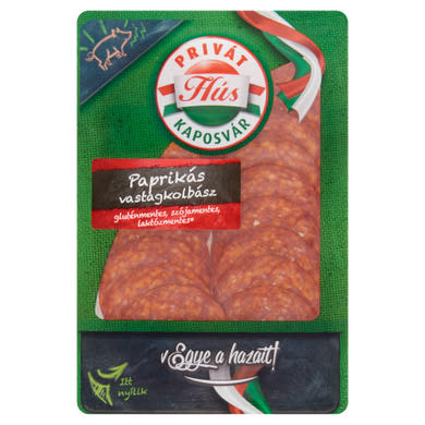 Privát Hús szeletelt paprikás vastagkolbász
