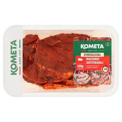 Kometa Gyorsvacsora magyaros gyorspácolt sertéskaraj csont nélkül, szeletelt 500 g