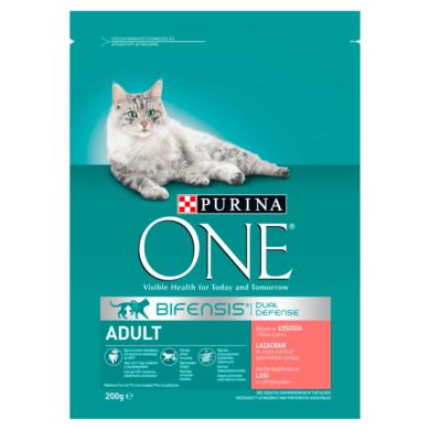 Purina One Adult lazacban és gabonában gazdag teljes értékű állateledel felnőtt macskáknak