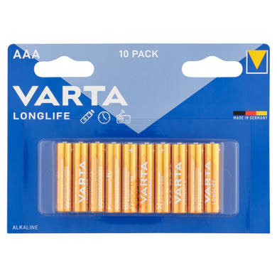 Varta Longlife AAA elem 10 db
