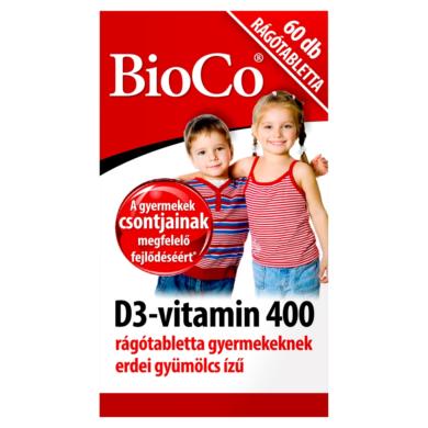 BioCo D3-vitamin 400 gyermekeknek rágótabletta