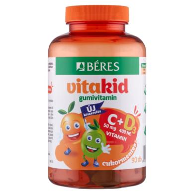Béres Vitakid C + D3 gumivitamin gumitabletta 90 db