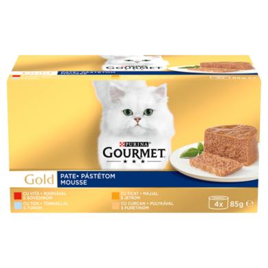 Gourmet Gold teljes értékű állateledel felnőtt macskák számára 4 x