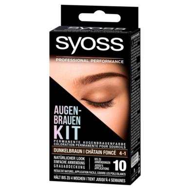 Syoss Brow Tint tartós szemöldökfesték 4-1 sötétbarna