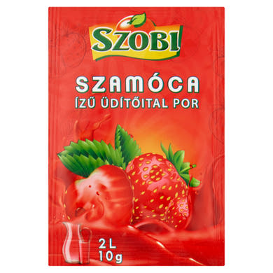 Szobi szamóca ízű üdítőital por