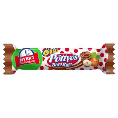 Pöttyös Óriás Túró Rudi mogyorókrémes túródesszert kakaós étbevonattal