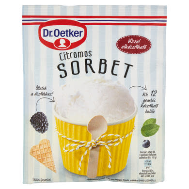 Dr. Oetker citromos szorbé alappor