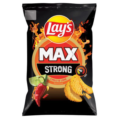 Lay's Strong chili & lime burgonyachips