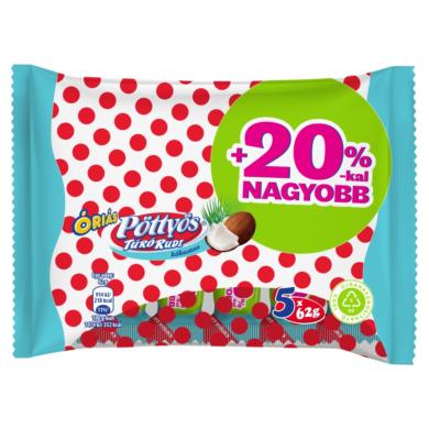 Pöttyös Óriás Túró Rudi kókuszos túródesszert tejes bevonattal 5 x  (310 g)