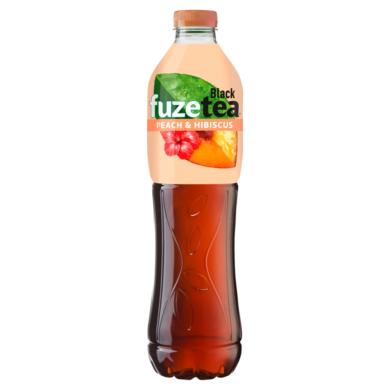 FUZETEA szénsavmentes őszibarack és hibiszkusz ízű üdítőital cukorral és édesítőszerrel