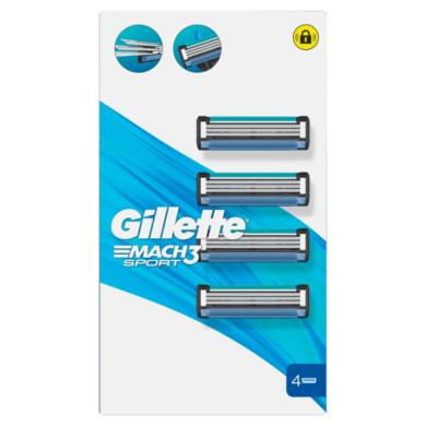 Gillette Mach 3 sport borotvafej, 4 db