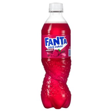 Fanta málna zéro szénsavas üdítőital, + betétdíj, 0,5 L