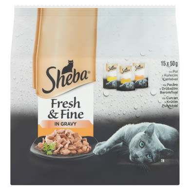 SHEBA F&F macska tasak MP szárnyas 15x 50g