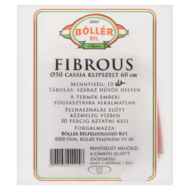 Böllér Fibrous cassia klipszelt műbél Ø50 60 cm 10 darab