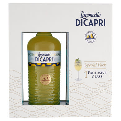 Limoncello di Capri likőr 30% 0,7 l + 1 pohár