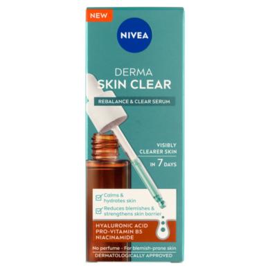 Nivea Derma Skin Clear kiegyenlítő & tisztító szérum
