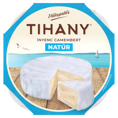 Tihany Válogatás Ínyenc Camembert natúr, zsírdús lágy sajt