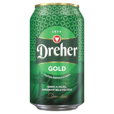 Dreher Gold minőségi világos sör 5%
