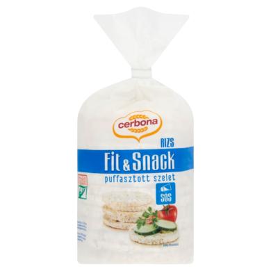 Cerbona Fit & Snack puffasztott rizsszelet barna rizsből, tengeri sóval