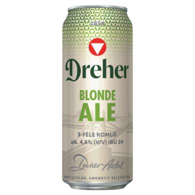 Dreher Blonde Ale felsőerjesztésű minőségi világos sör 4,6%