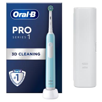 Oral-B Pro Series 1 Elektromos Fogkefe, Kék, Braun Tervezéssel