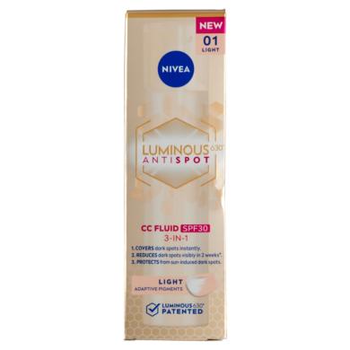 Nivea Luminous630 színezett fluid SPF30 /világos