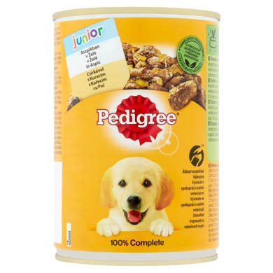Pedigree Junior teljes értékű nedves eledel kölyöknek csirkével aszpikban